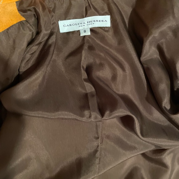 CAROLINA HERRERA SIENNA COLOR SUADE JACKET - Picture 5 of 5